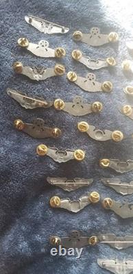 36 PC LOT US Army Air Force Crew Pilot Navigator Wings 2 INCH WW2 Vanguard