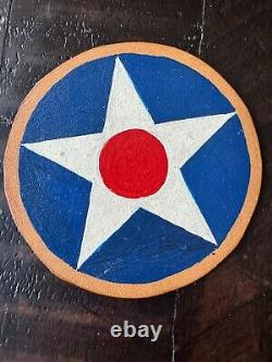3.5 WW II US Army Air Force Leather Patch Vet purchase