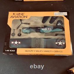 3 FIGHTERS K-Line AVIATION Army Air Corps P-40, F4U, AND P51 Fighter Plane WWII