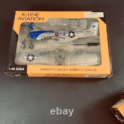 3 FIGHTERS K-Line AVIATION Army Air Corps P-40, F4U, AND P51 Fighter Plane WWII
