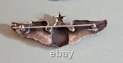 3 Nice World War II Original U. S. Army Air Force Air Corps Sterling Pilot Wings