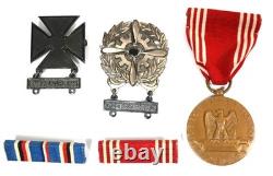 5-PC WWII US ARMY AIR FORCES USAAF Bars STERLING SILVER Marksman Qualifi. Badge