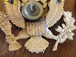 74 U. S. Military Hat/Badges Pins Buttons WWII Army Air Force Marines Sterling/GF