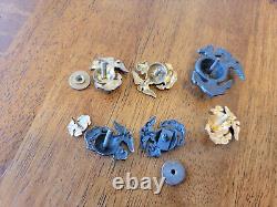 74 U. S. Military Hat/Badges Pins Buttons WWII Army Air Force Marines Sterling/GF