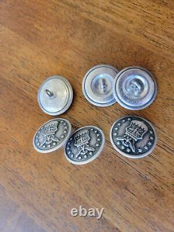 74 U. S. Military Hat/Badges Pins Buttons WWII Army Air Force Marines Sterling/GF