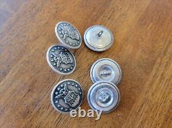 74 U. S. Military Hat/Badges Pins Buttons WWII Army Air Force Marines Sterling/GF