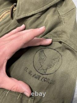 7x Vintage WW2 US Army Air Force L-1 Flight Suits Lot Deadstock Fade/Repaired