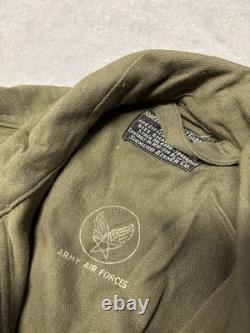 7x Vintage WW2 US Army Air Force L-1 Flight Suits Lot Deadstock Fade/Repaired