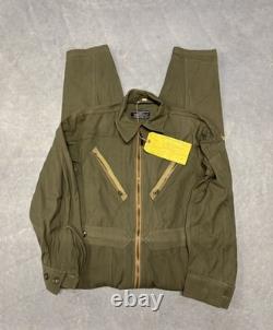 7x Vintage WW2 US Army Air Force L-1 Flight Suits Lot Deadstock Fade/Repaired