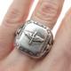 925 Sterling Silver Antique WWII US Army Air Force Wings Ring Size 10.25