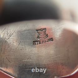 925 Sterling Silver Antique WWII US Army Air Force Wings Ring Size 10.25