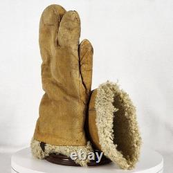 A-9 A WWII B-17 Gunner Gloves Army Air Force Spec No 94-3070-A Crocetta Bros MED