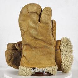 A-9 A WWII B-17 Gunner Gloves Army Air Force Spec No 94-3070-A Crocetta Bros MED