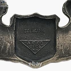 A. E. Co. Wwii Glider Pilot Wings U. S. Army Air Corps Badge 3-1/16 Size Sterling
