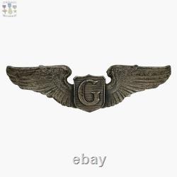 A. E. Co. Wwii Glider Pilot Wings U. S. Army Air Corps Badge 3-1/16 Size Sterling