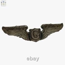 A. E. Co. Wwii Glider Pilot Wings U. S. Army Air Corps Badge 3-1/16 Size Sterling