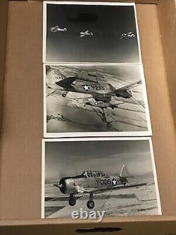 Aerial 1942-43 (RARE) WWII US Army Air Corps Training Flight (3) 8x10 photos