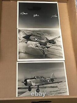 Aerial 1942-43 (RARE) WWII US Army Air Corps Training Flight (3) 8x10 photos