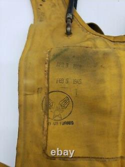 Air Forces / U. S. Army Mae West B4 Pneumatic Life jVest 1943 WW2 with Dye Marker