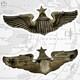 Amcraft Sterling Wwii U. S. Army Air Corps Senior Pilot Wings 3 Size Pin-back