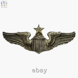 Amcraft Sterling Wwii U. S. Army Air Corps Senior Pilot Wings 3 Size Pin-back