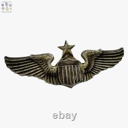 Amcraft Sterling Wwii U. S. Army Air Corps Senior Pilot Wings 3 Size Pin-back