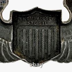 Angus & Coote Wwii Army Air Corps Pilot Wings Badge 3 Theater Made Sterling