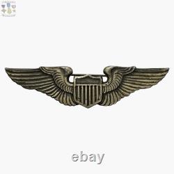 Angus & Coote Wwii Army Air Corps Pilot Wings Badge 3 Theater Made Sterling