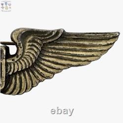 Angus & Coote Wwii Army Air Corps Pilot Wings Badge 3 Theater Made Sterling
