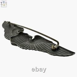 Angus & Coote Wwii Army Air Corps Pilot Wings Badge 3 Theater Made Sterling