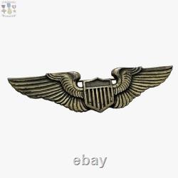 Angus & Coote Wwii Army Air Corps Pilot Wings Badge 3 Theater Made Sterling