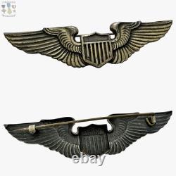Angus & Coote Wwii Army Air Corps Pilot Wings Badge 3 Theater Made Sterling