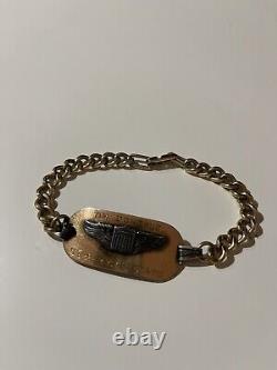 Antiqu Wwii 1941 Us Army Air Corp Solo Hicks Field Tim Donohue Vintage Bracelet