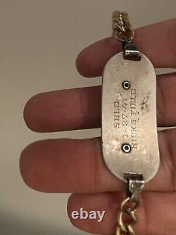 Antiqu Wwii 1941 Us Army Air Corp Solo Hicks Field Tim Donohue Vintage Bracelet