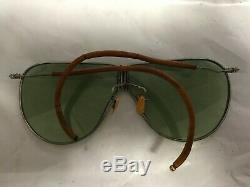 Antique American Optical Ao Aviator Glasses Wwii Us Army Air Corps D1 Green Rare