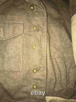 Antique British Army WW2 Air Forces Jacket Pants Soldier Uniform 1940s
