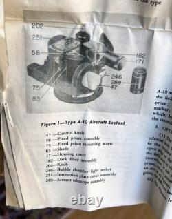 Antique Fairchild Aviation A-10 Air Force U. S. Army Bubble Sextant WithCase WW II