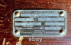 Antique Fairchild Aviation A-10 Air Force U. S. Army Bubble Sextant WithCase WW II