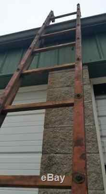 Antique Orig 1940's WWII Army Air Force Fighter / Bomber WOODEN REFUELING LADDER