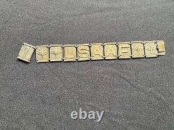 Antique Sterling Silver Bracelet USAAF WW II United States Army Air Corps W 2