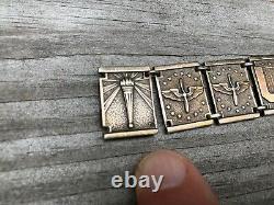 Antique Sterling Silver Bracelet USAAF WW II United States Army Air Corps W 2
