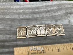 Antique Sterling Silver Bracelet USAAF WW II United States Army Air Corps W 2