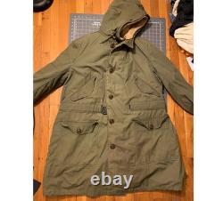 Antique WWII-era M-1947 US Air Force/Army Olive Drab Field Jacket XL