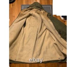 Antique WWII-era M-1947 US Air Force/Army Olive Drab Field Jacket XL