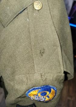 Army Air Corps Enlisted Jacket, Pants, Hat, (40) Patches and a Pair of Socks