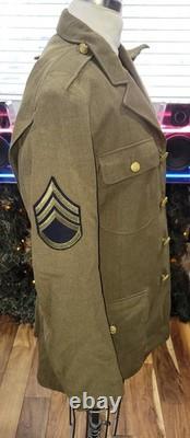 Army Air Corps Enlisted Jacket, Pants, Hat, (40) Patches and a Pair of Socks