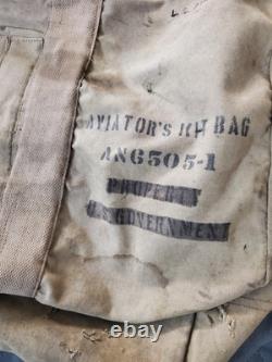 Army Air Corps Equipment Bag World War II Ww2 WwII Authentic
