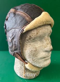 Army Air Corps Type B-6 High Altitude Flying Helmet- Large