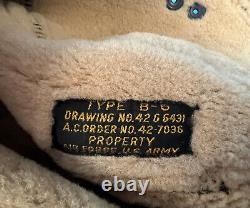 Army Air Corps Type B-6 High Altitude Flying Helmet- Mint