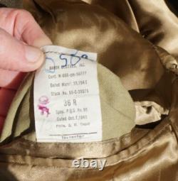 Army Air Corps WWII Uniform hat as worn, Bomber, Identified Captain (Locker 9)